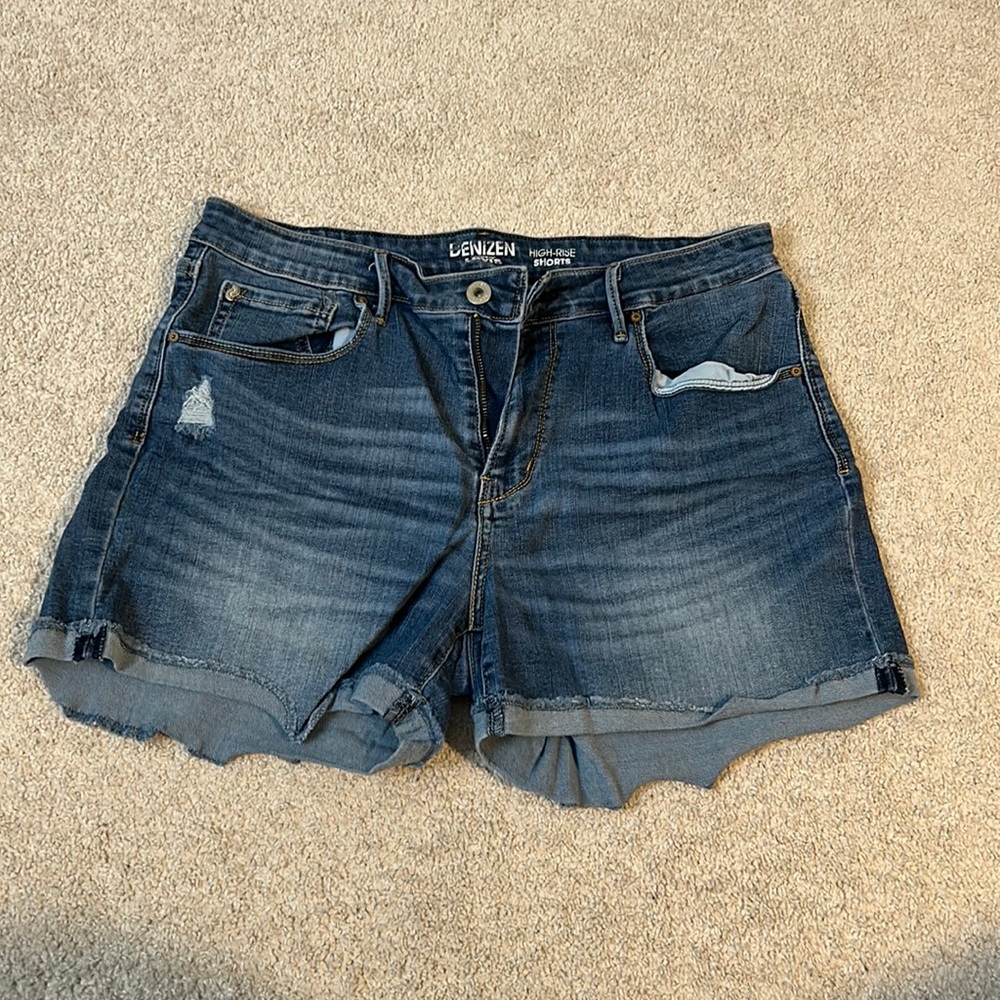 Denim jean shorts